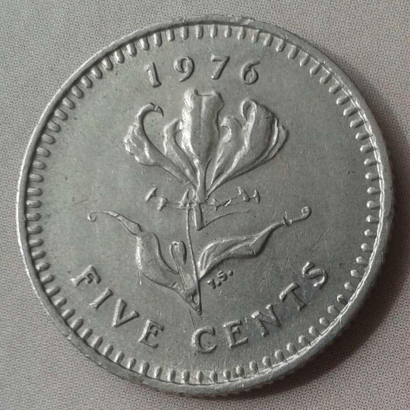 1976 Rhodesia 5c