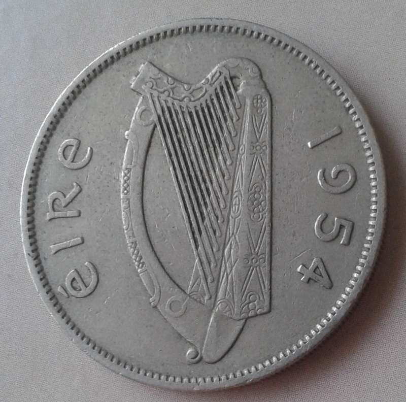 1954 Ireland 2 Shillings