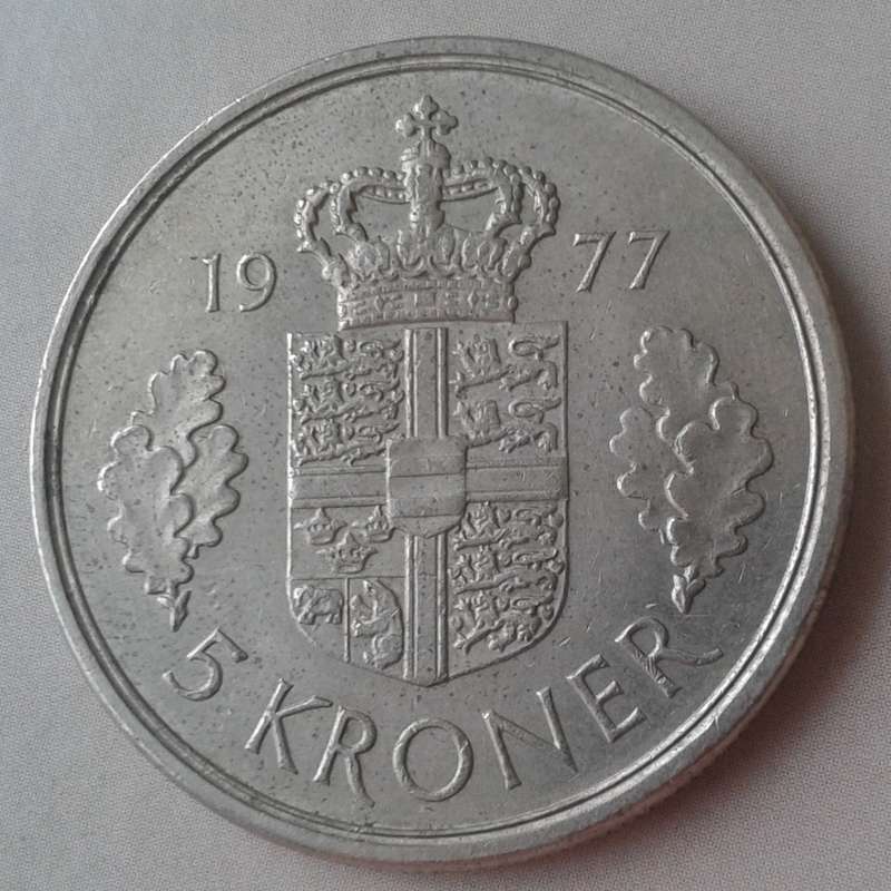 1977 Denmark 5 Kroner