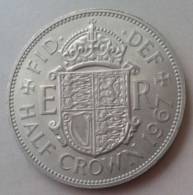 Decent 1967 British half crown