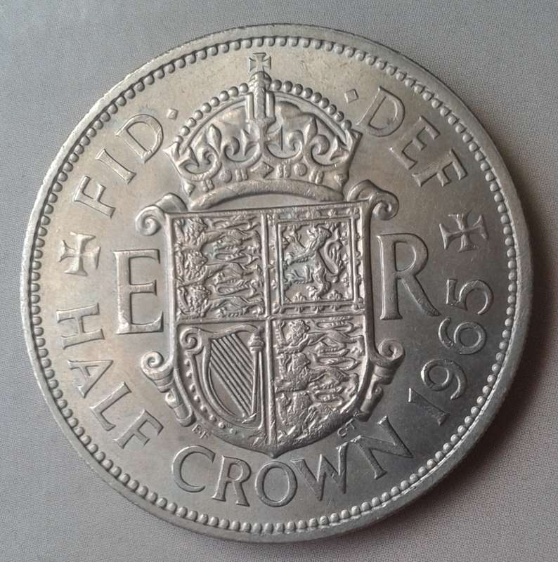 1965 British half crown