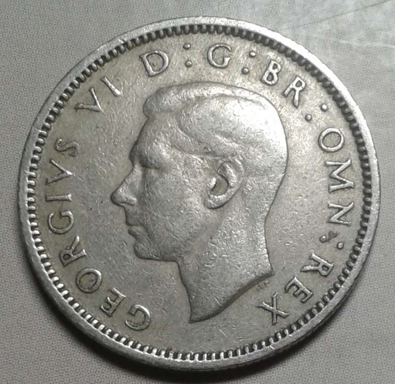 1947 British sixpence
