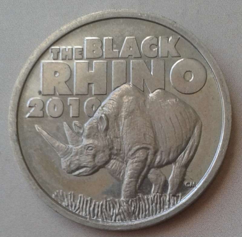 2010 Coin World token (Black Rhino)