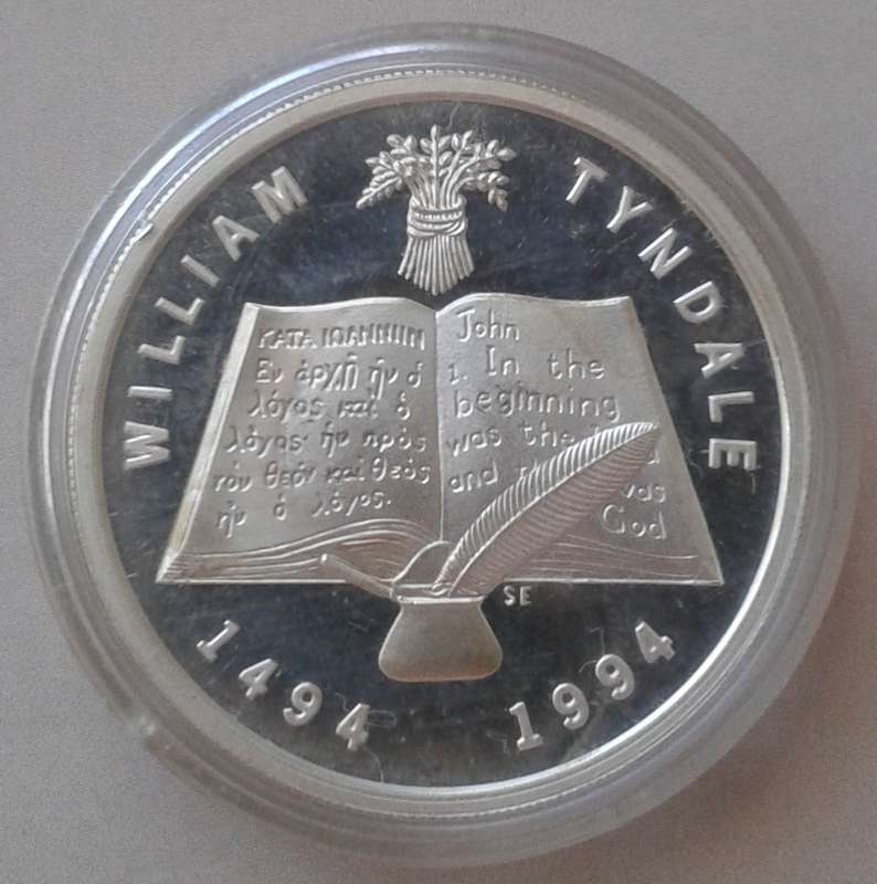 1994 Bible Society of S.A proof pure silver medal in box