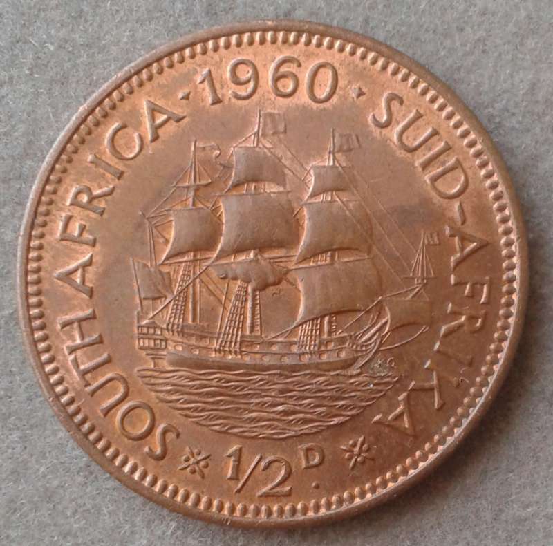 Higher grade 1960 union 1/2 Penny