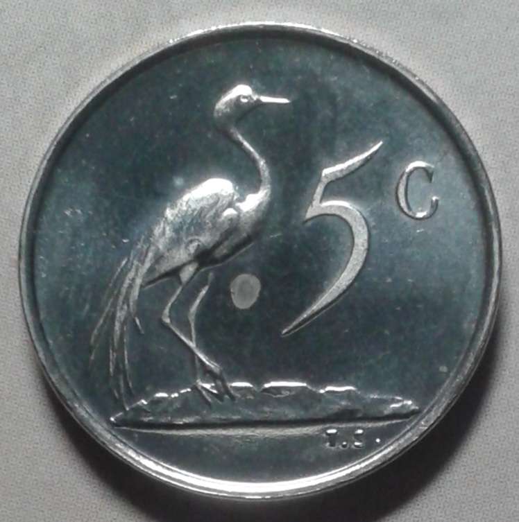 1968 English proof nickel 5c