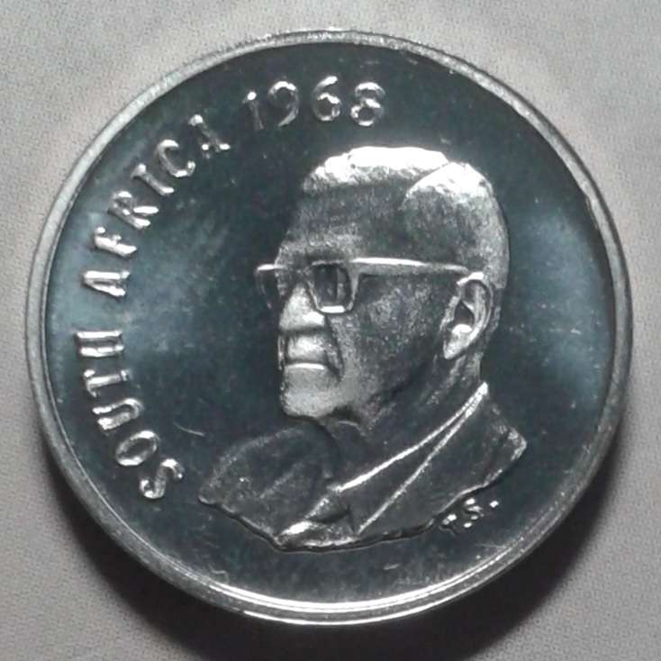 1968 English proof nickel 5c