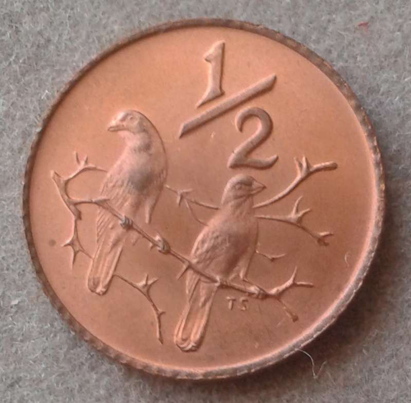 Scarcer 1971 uncirculated 1/2c (mintage: 20000)