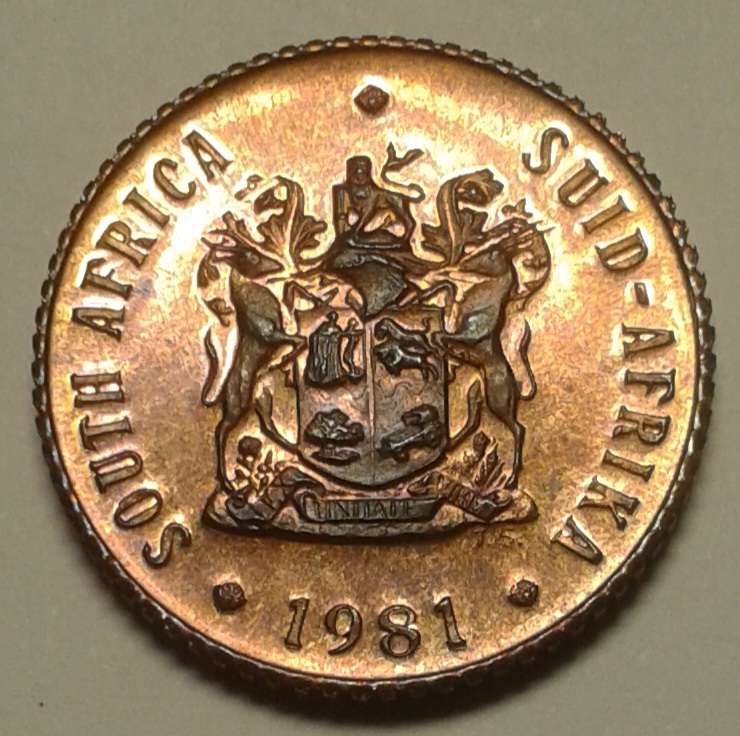 Encapsulated 1981 republic proof 1/2c (mintage: 10000)