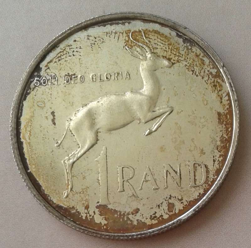 1967 Afrikaans proof silver R1 (mintage: 25000)