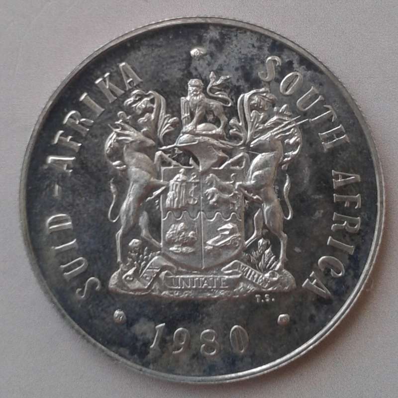 Encapsulated 1980 proof silver R1 (mintage: 15000)