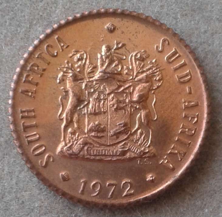 Scarcer 1972 uncirculated 1/2c (mintage: 20000).