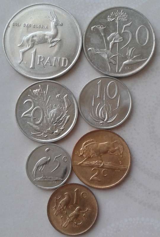 1985 Republic set of 7 coins (R1-1c)