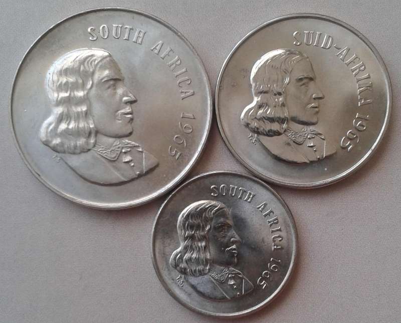 1965 Republic proof 20c-5c (3 coins)