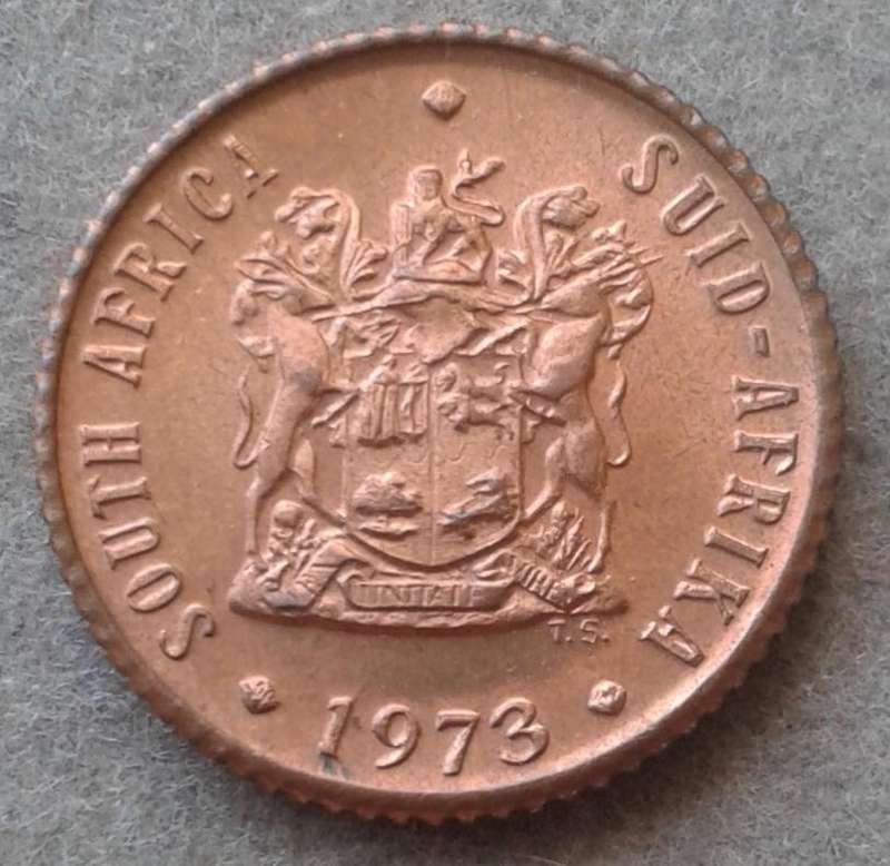 Scarcer 1973 uncirculated 1/2c (mintage: 20000).