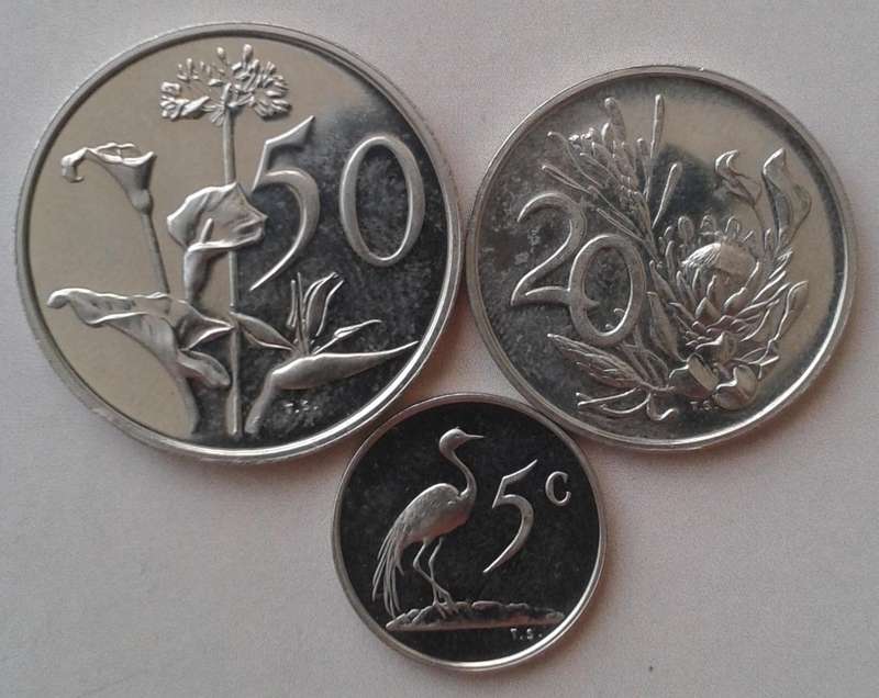 1973 Republic proof 50c/20c/5c
