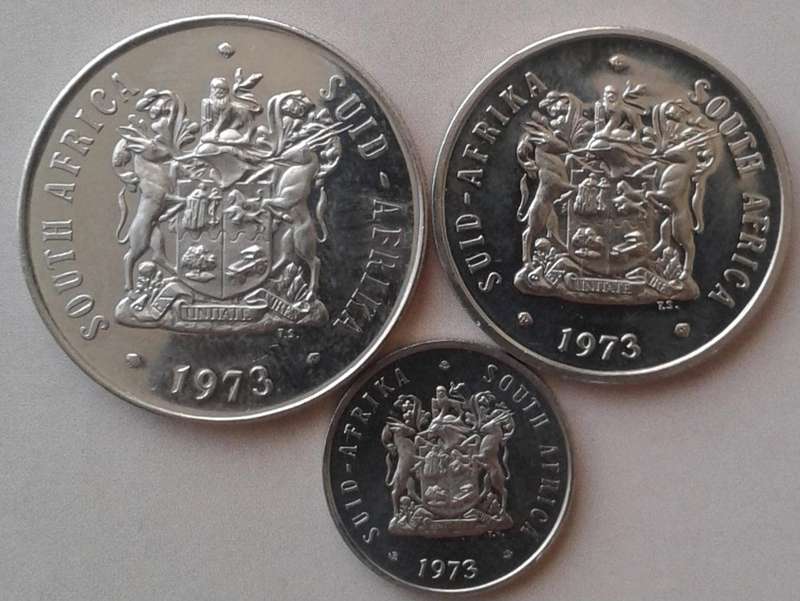 1973 Republic proof 50c/20c/5c