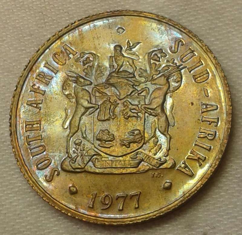 1977 Republic proof 20c/10c/5c and 2c