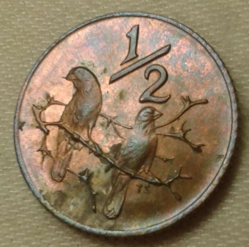 1975 Uncirculated 1/2c (mintage: 20000)