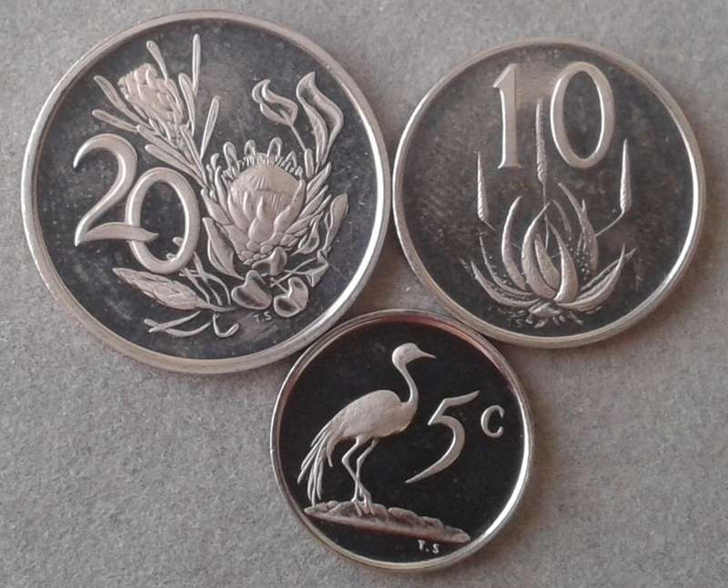 1969 Republic proof 20c-5c set (3 coins)