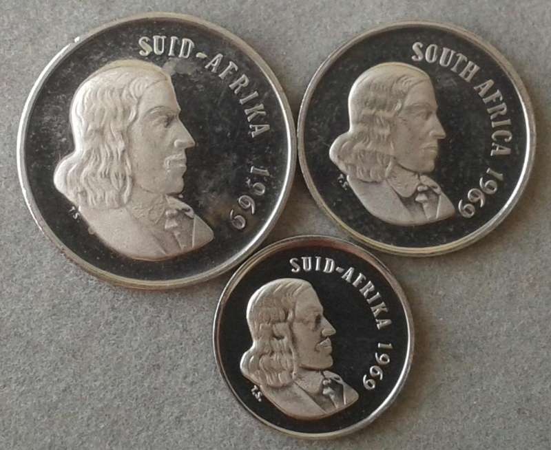 1969 Republic proof 20c-5c set (3 coins)