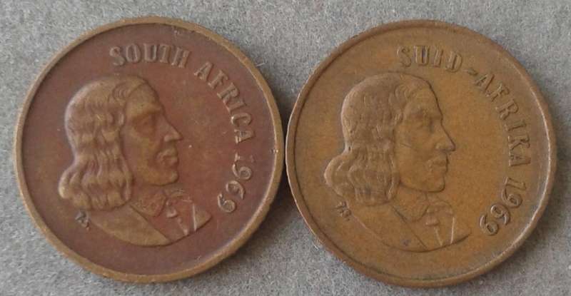 1969 English and Afrikaans 1c set