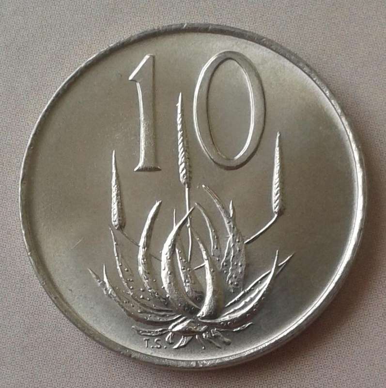 1968 English 10c (Pres.Swart) - Lower mintage.