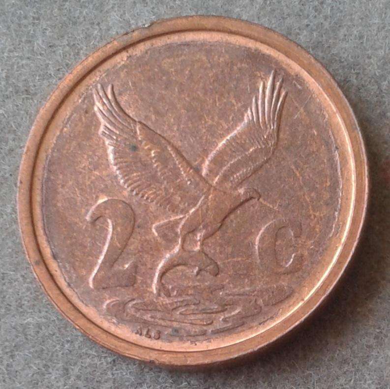 Scarcer 2000 Republic New Coat of Arms 2c coin.