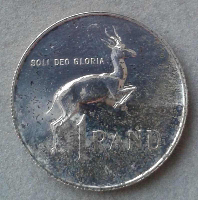 1966 Afrikaans proof silver R1 (mintage: 25000)