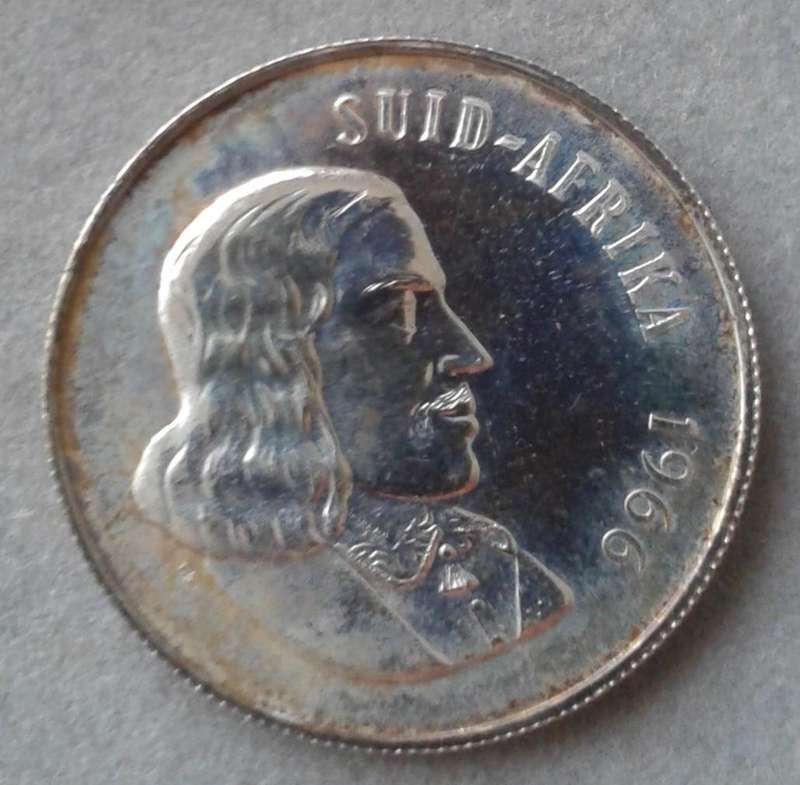 1966 Afrikaans proof silver R1 (mintage: 25000)