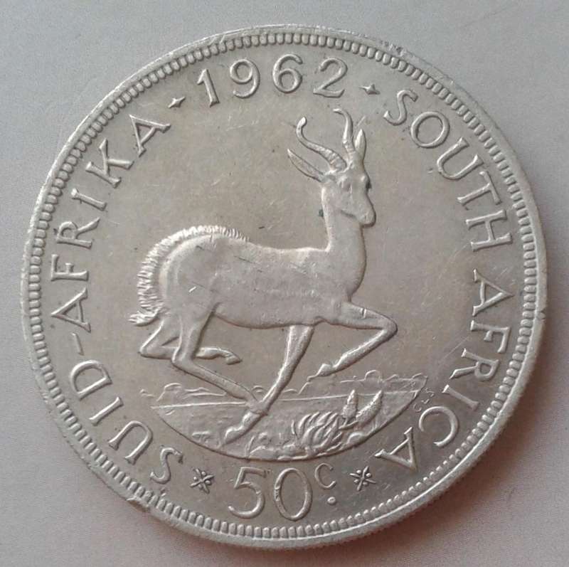 1962 Republic silver 50c coin (low mintage)