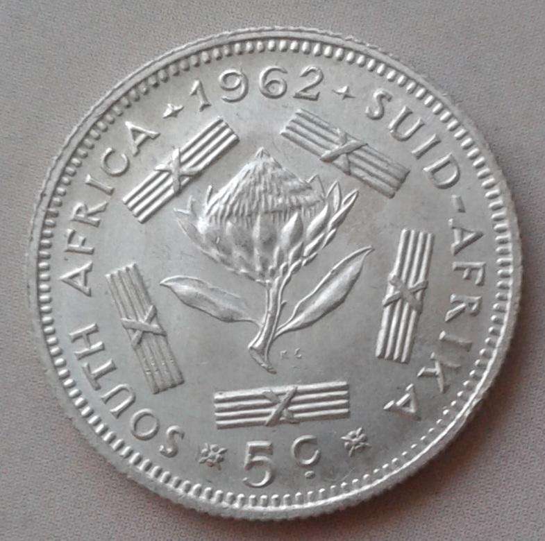 Encapsulated 1962 silver 5c