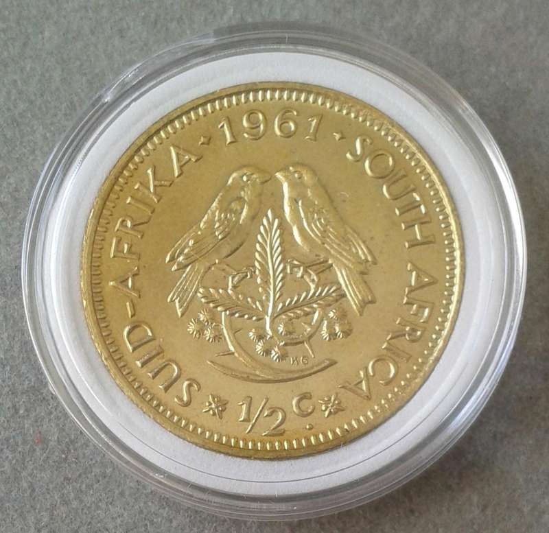 Encapsulated 1961 Republic proof 1/2c