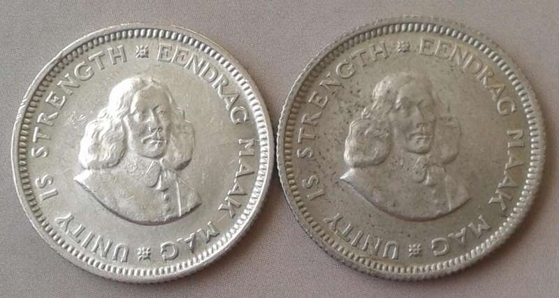 1963 and 1964 Republic silver 5c set