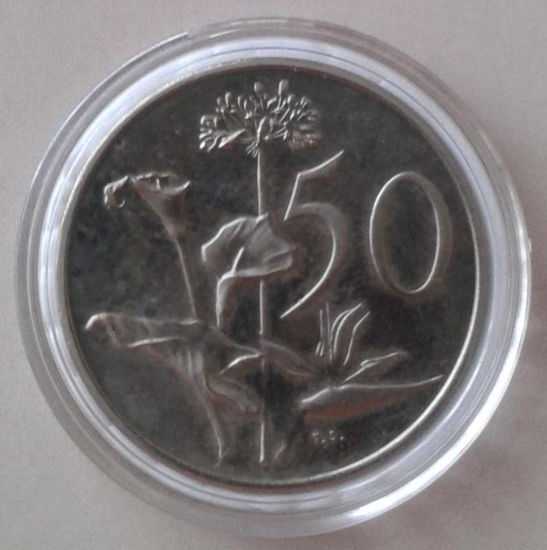 Encapsulated 1970 proof 50c