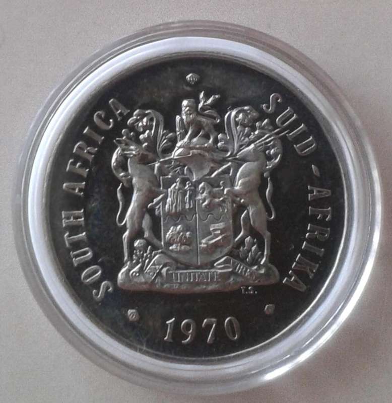 Encapsulated 1970 proof 50c