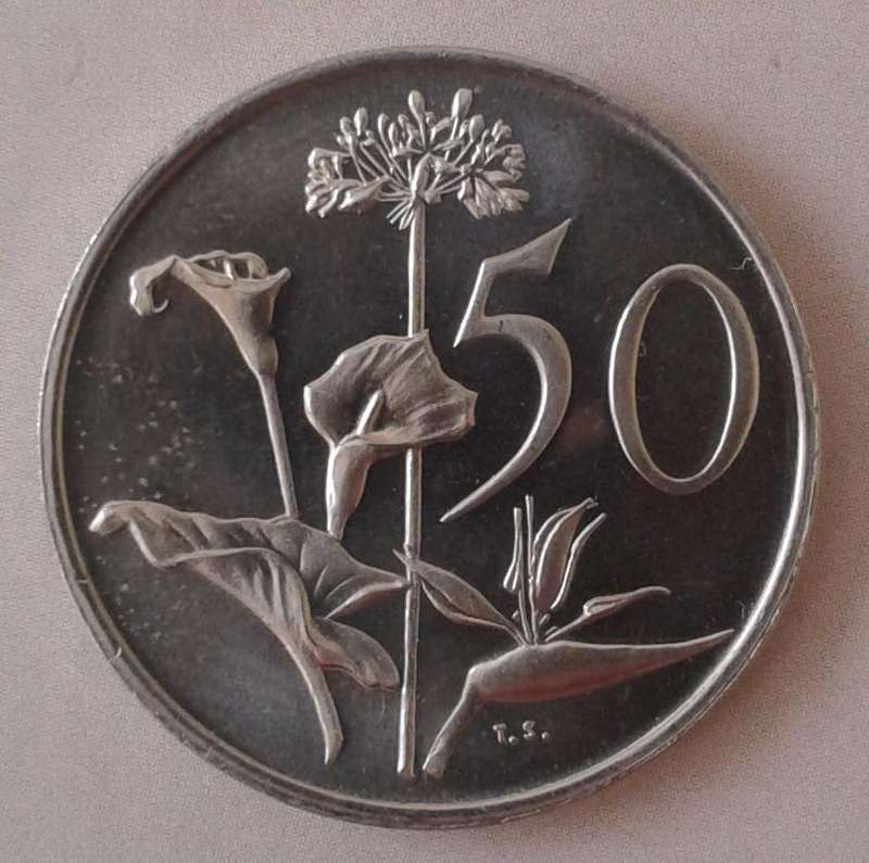 1975 Proof nickel 50c