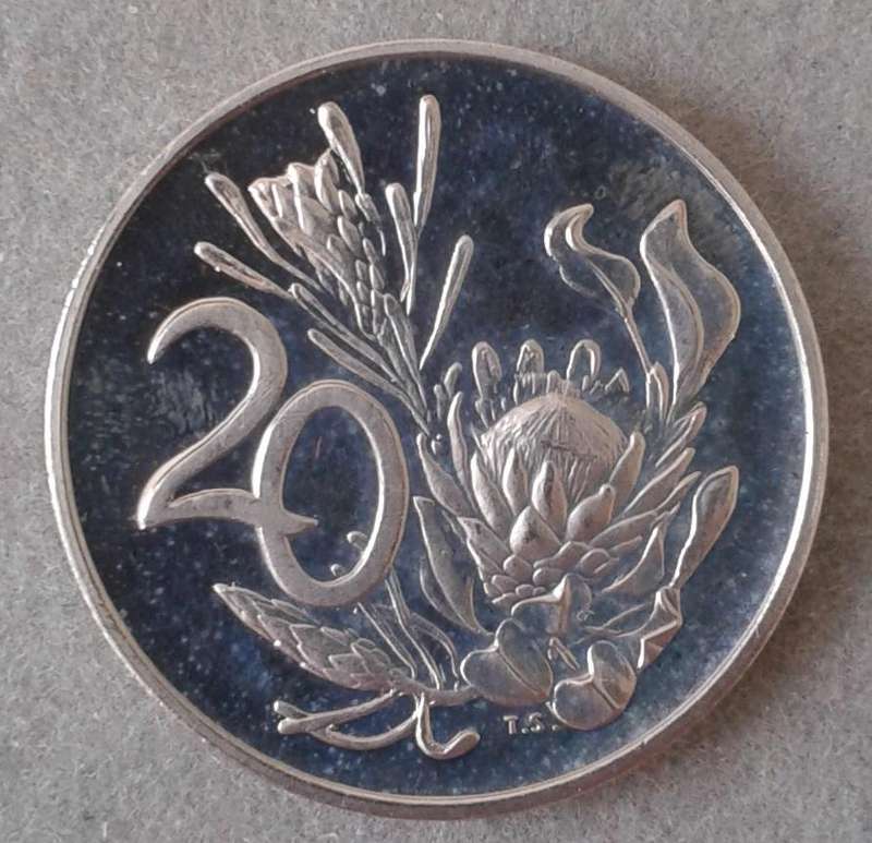 Encapsulated 1971 Republic proof 20c
