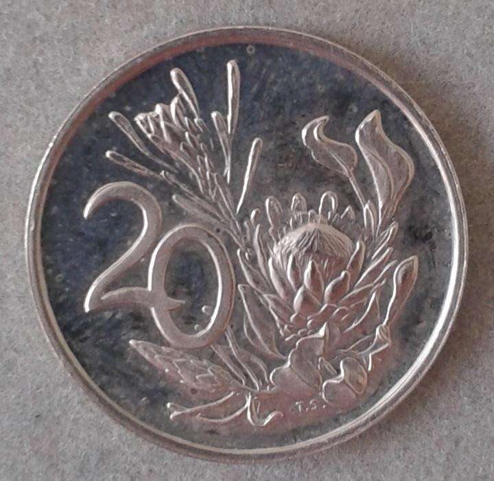Encapsulated 1977 Republic proof 20c