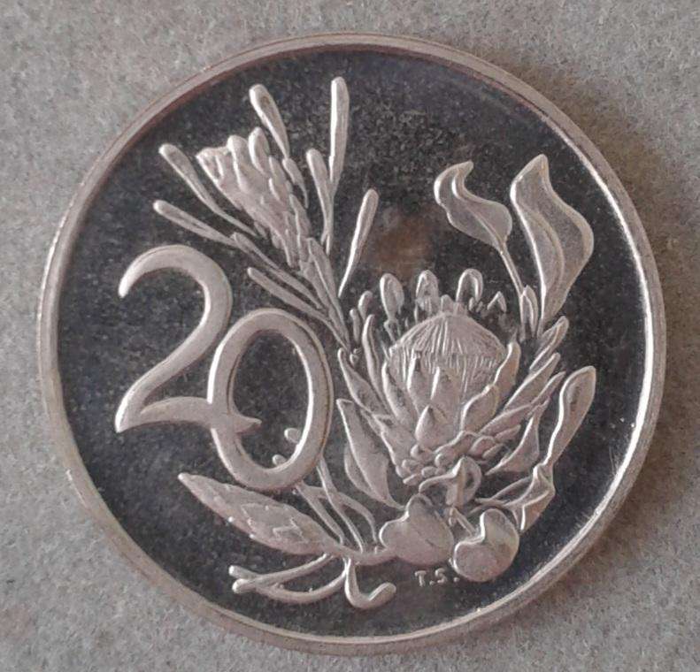 Encapsulated 1981 Republic proof 20c