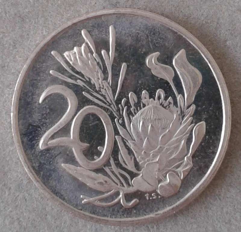 Encapsulated 1986 Republic proof 20c