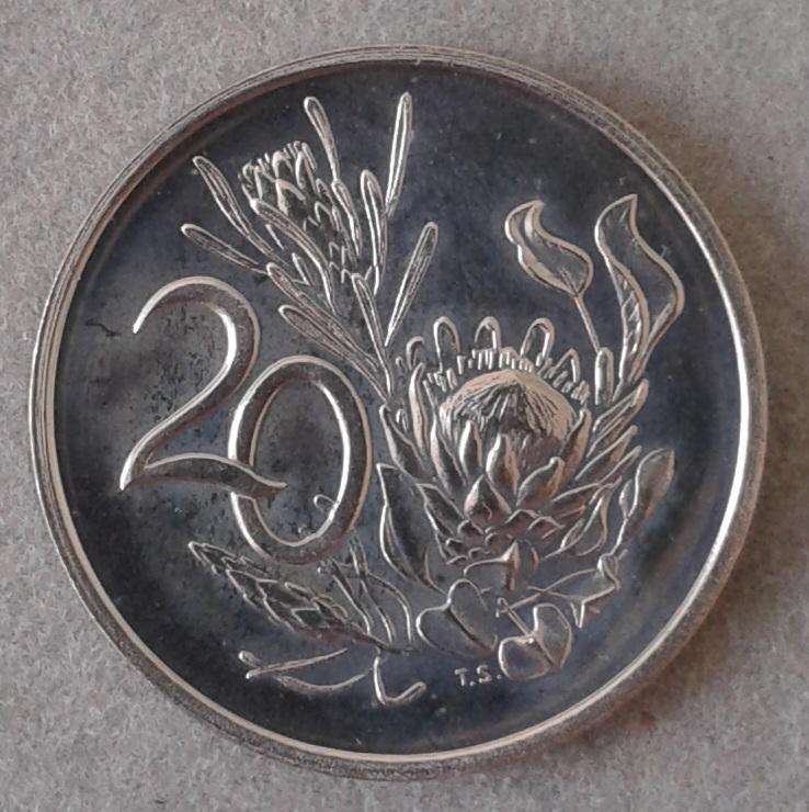 Encapsulated 1968 English Republic proof 20c