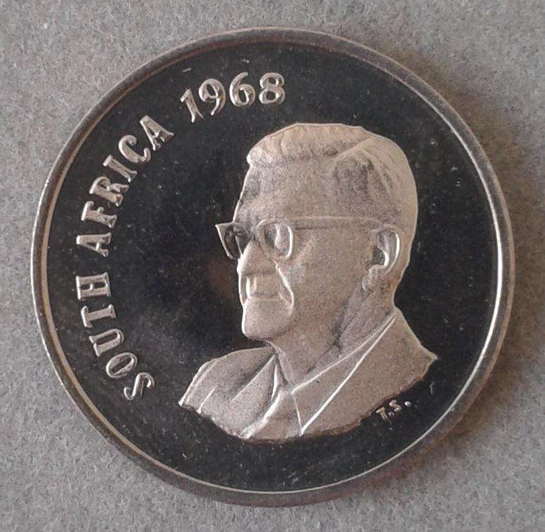 Encapsulated 1968 English Republic proof 20c