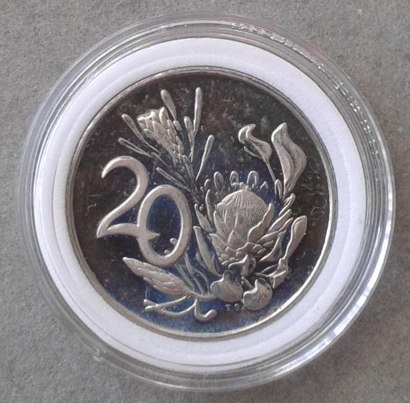 Encapsulated 1979 Republic proof 20c