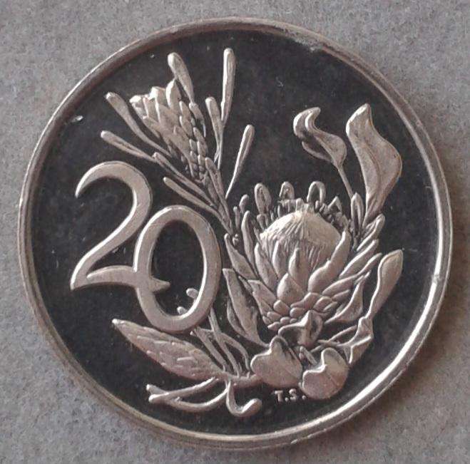 Encapsulated 1974 Republic proof 20c