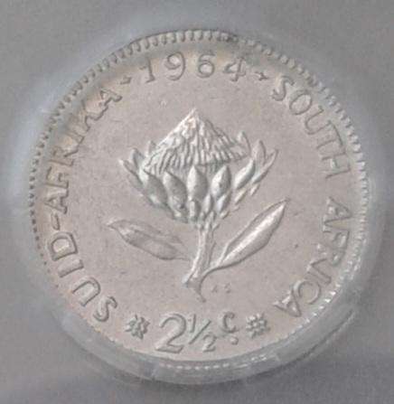 Scarcer 1964 silver 2 1/2c SANGS MS63 (low mintage).