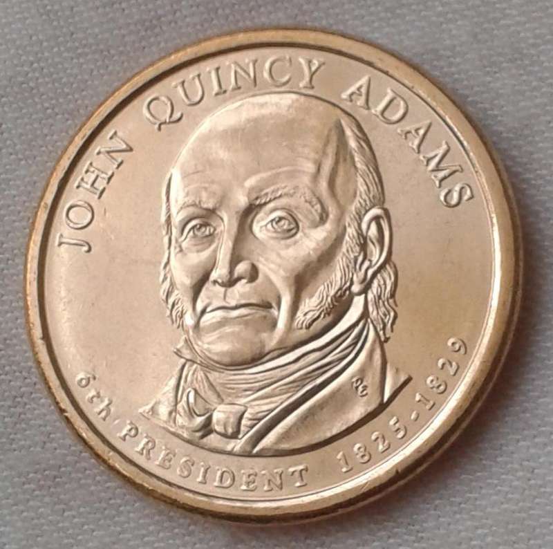2008 D John Quincy Adams uncirculated USA Presidential dollar