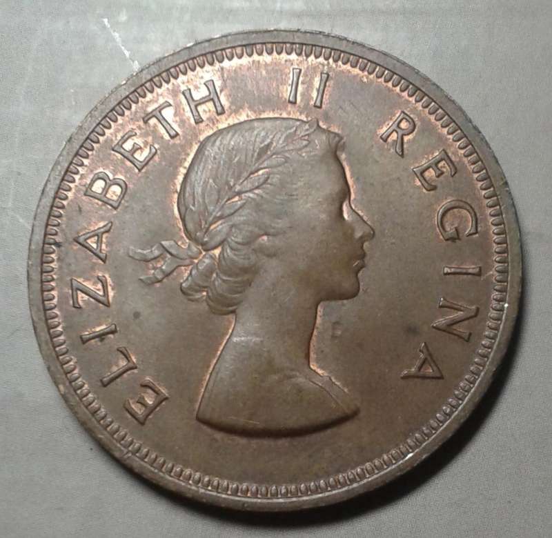 Uncirculated 1953 union penny with remaining lustre