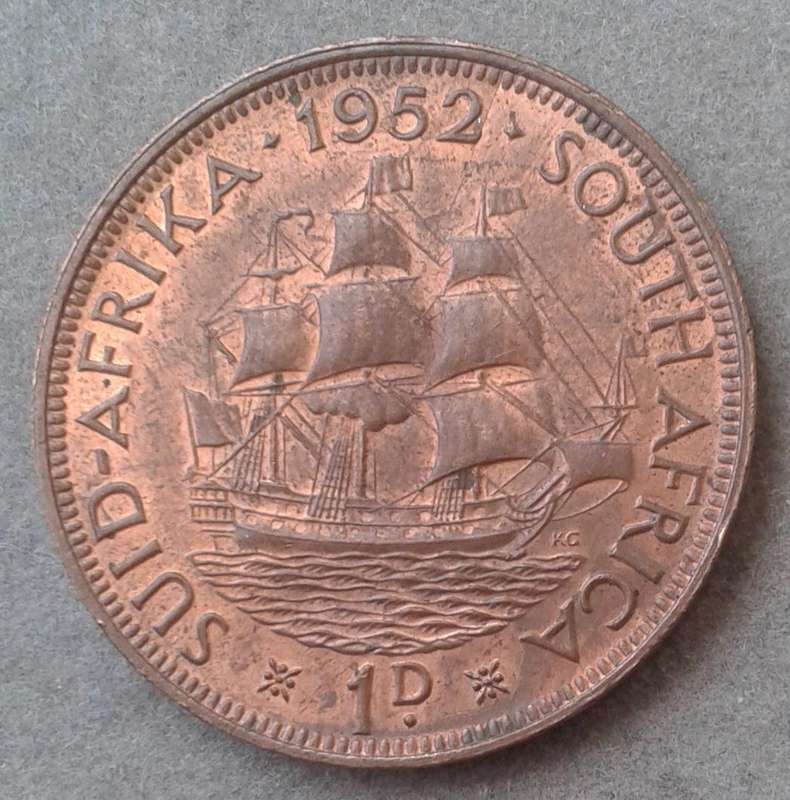 Uncirculated 1952 union penny