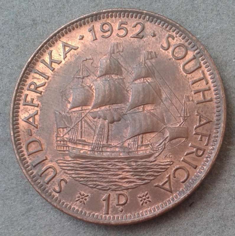 Uncirculated 1952 union penny.